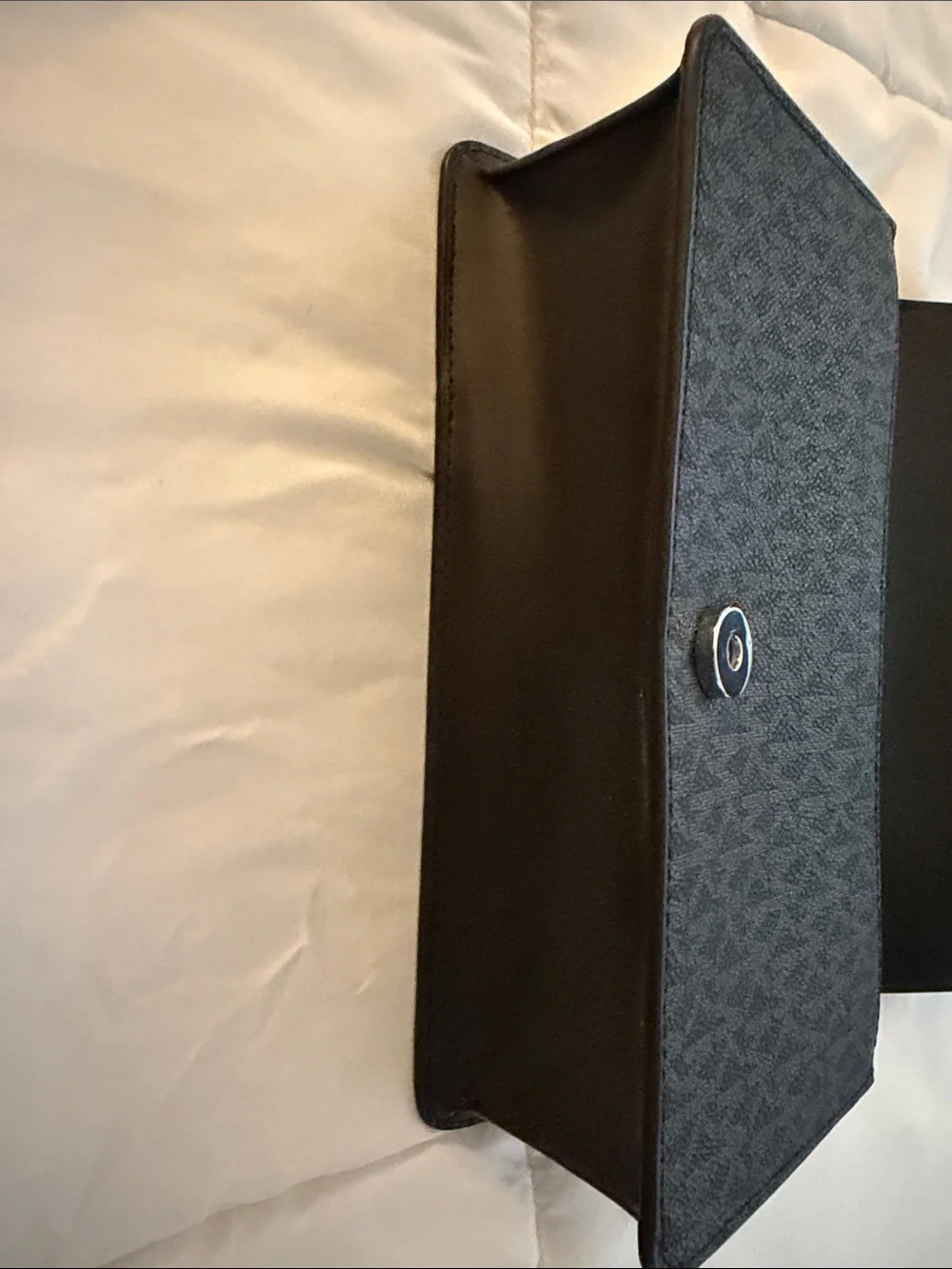 Michael Kors Charcoal/Black MK Continental Wallet